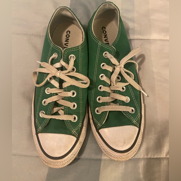 Converse Shoes Green Converse Tennis Shoes Poshmark